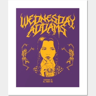 Wednesday Addams Metal Posters and Art